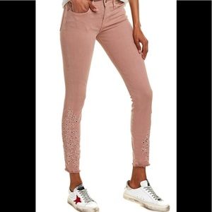 FRAME Le Skinny de Jeanne Dusty Rose Skinny Leg